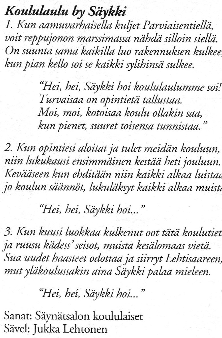 Säykkikoululaulu2005